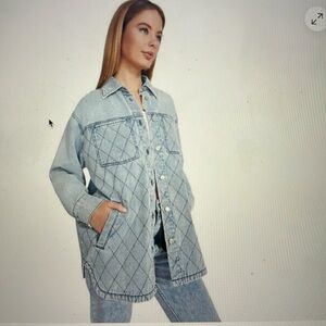 Steve Madden lennon shacket denim casual